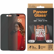 Geam Protecție Ecran iPhone 15 Pro - PanzerGlass Ultra-Wide Fit Privacy EasyAligner - Marginea neagră