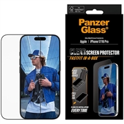 Protector de ecran iPhone 17/16 Pro PanzerGlass Ultra-Wide Fit cu FastFit In-A-Box - 9H - Margine neagră