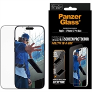Protector de ecran iPhone 17 Pro Max PanzerGlass Ultra-Wide Fit cu FastFit In-A-Box - 9H - Margine neagră