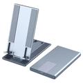 Suport pentru telefon Suport de birou reglabil din aluminiu pentru tabletă Suport pentru telefon complet pliabil Accesorii de birou - argintiu
