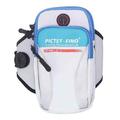Pictet.Fino PF105 - Brățară sport cu două buzunare pentru telefoane de până la 7" - Albastră