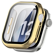 Husă Plastic cu Protector Ecran Apple Watch Series 12 - 47mm - Auriu