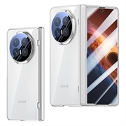 Honor Magic V6 Husă din plastic cu protector de ecran exterior din sticlă călită - Argintiu