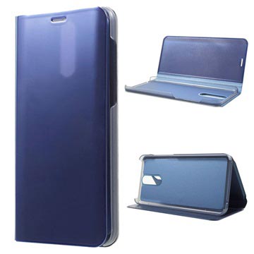 Husă cu clapetă Huawei Mate 10 Lite din Seria de lux Mirror View - Albastru