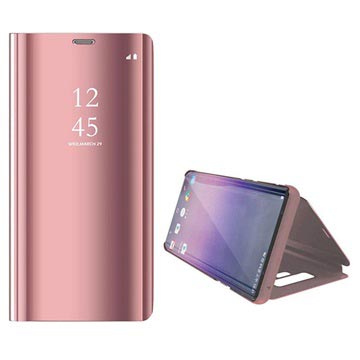 Husă Flip Samsung Galaxy Note9 din Seria de lux Mirror View - Rose Gold