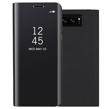 Husă cu clapetă pentru Samsung Galaxy Note8 cu oglindă din seria de lux - neagră