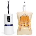 Mini uscător de rufe de buzunar cu cronometru de 240 de minute - alb