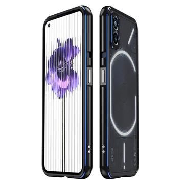 Polar Lights Style Ramă de Protecție Bumper Metal Nothing Phone (1) - Negru / Albastru