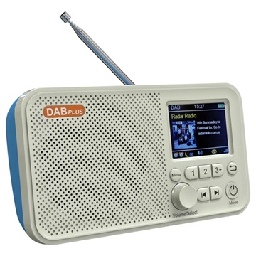Radio Portabil DAB Și Boxă Bluetooth C10 (Ambalaj Deschis - Satisfăcător) - Alb / Albastru
