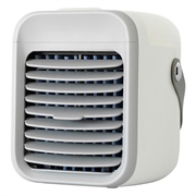 Mini răcitor de aer evaporativ portabil cu umidificator și purificator de aer - alb