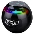 Boxă Bluetooth Portabilă cu Ceas LED cu Alarmă