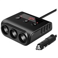 Splitter de Priză Premium pentru Brichetă / 4xUSB Incărcător de Mașină TR12