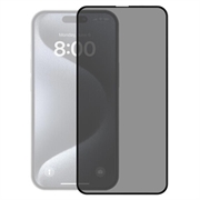 Protector de ecran din sticlă temperată iPhone 17 Pro Prio 3D Anti-Spy - 9H - Margine neagră