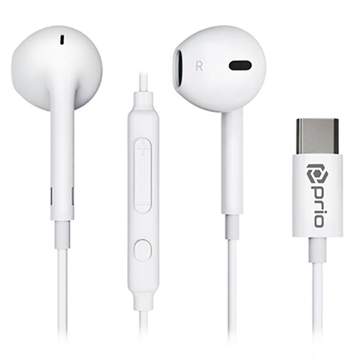 Căști In-Ear USB-C Prio Classic - Albe