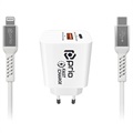 Set Încărcare Lightning MFi Prio Fast Charge - 20W - Alb