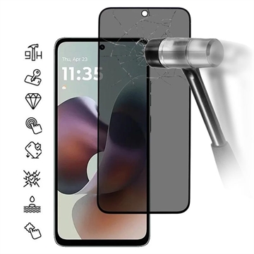 Protector de Ecran Motorola Moto G56 - Privacy Full Cover - Marginea Neagră