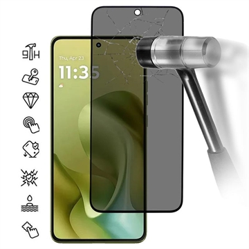 Protector de Ecran Motorola Moto G86/G86 Power - Privacy Full Cover - Marginea Neagră
