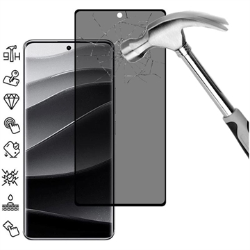 Protector de Ecran Xiaomi Redmi Note 14 Pro+ 5G/13 Pro+ - Privacy Full Cover - Marginea Neagră