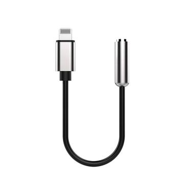 Adaptor Lightning la 3,5 mm certificat MFI ProXtend - negru / argintiu