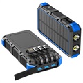 Baterie Externă Wireless Solară Psooo M2 - 20000mAh - Albastru