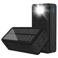 Baterie Externă Solară Psooo PS-400 - 4xUSB-A, 50000mAh