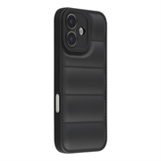 iPhone 17 Husă TPU rezistentă la șocuri pentru jachetă puffer - negru