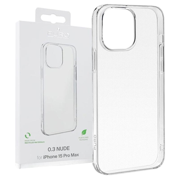 Husă TPU iPhone 15 Pro Max - Puro 0.3 Nude - Transparent