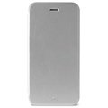 Husă Piele Puro Booklet Crystal - iPhone 6 Plus, 6S Plus (Ambalaj Deschis - Vrac Acceptabil) - Argintiu