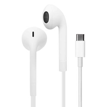 Căști stereo Puro Icon In-Ear USB-C cu microfon - Alb