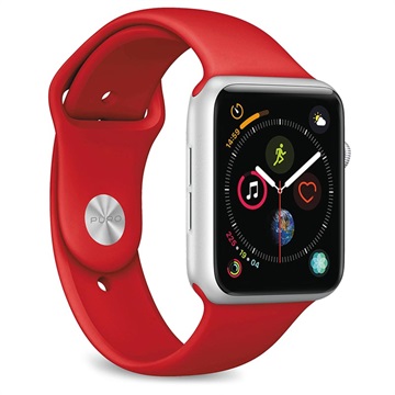 Puro Icon Apple Watch Series Ultra 2/Ultra/9/8/SE (2022)/7/SE/6/5/4/3/2/1 Banda din silicon - 49mm/45mm/44mm/42mm - Roșu