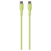 Puro Icon Soft USB-C / cablu USB-C - 1,5 m - verde deschis