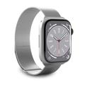 Curea Apple Watch Series 9/8/SE (2022)/7/SE/6/5/4/3/2/1 - Puro Milanese - 41mm/40mm/38mm - Argintiu