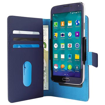 Husă portofel universală pentru smartphone Puro Slide - XL (Ambalaj Vrac Acceptabil) - Albastru