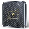 Q1 2-in-1 CarPlay & Android Auto AI Box / Adaptor de la fir la wireless - negru / auriu