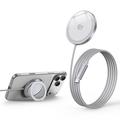Suport de încărcare MagSafe Q12 pentru iPhone 12-17 - 25W - Alb