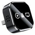 Q1A Adaptor wireless CarPlay / Android Auto cu AirPlay - Negru