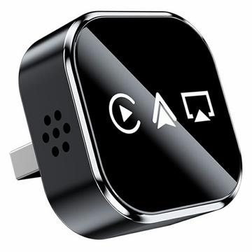 Q1A Adaptor wireless CarPlay / Android Auto cu AirPlay - Negru