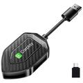 Q1D 2-in-1 Adaptor CarPlay & Android Auto cu fir la fără fir - conectori USB-A/USB-C