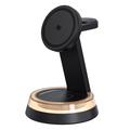 Suport de încărcare wireless magnetic 3-în-1 Q36 - Negru