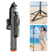 Q625 Quadripod / stick selfie cu urmărire prin Bluetooth și inteligență artificială - 1.83m - Negru