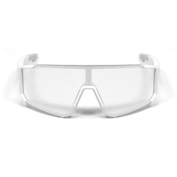 Ochelari de ciclism inteligenți QY-Pro1 cu traducere AI și conectivitate Bluetooth - alb / lentile fotocromice