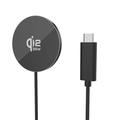 Încărcător Qi2.2 MagSafe de 25W pentru iPhone, AirPods, Galaxy Buds - Negru