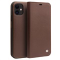 Husă Piele Portofel iPhone 11 - Qialino Classic - Cafeniu