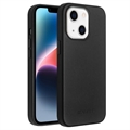 Husă Piele iPhone 14 - Qialino Premium Mag - Negru