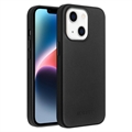 Husă Piele iPhone 14 Plus - Qialino Premium Mag - Negru