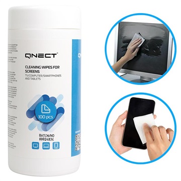 Șervețele Umede Curățare Ecran Qnect - 100 Buc.