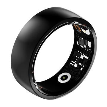 R09M Smart Ring pentru monitorizarea sănătății - Dimensiune: 17.8mm - Negru