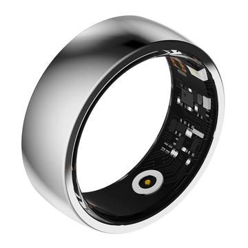 R09M Smart Ring pentru monitorizarea sănătății - Dimensiune: 17.8mm - Argint