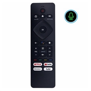 Telecomandă vocală RF439B cu Google Assistant pentru televizoarele Philips - Negru
