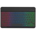 RGB-030 Tastatură Bluetooth wireless de 10 inci cu iluminare din spate RGB - US Layout - negru
